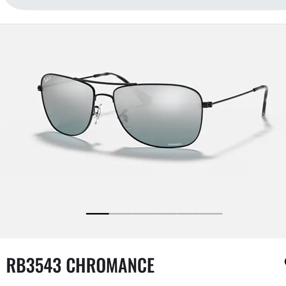 Ray-Ban 3543 Chromance Black Frame Sunglasses - Picture 1 of 8
